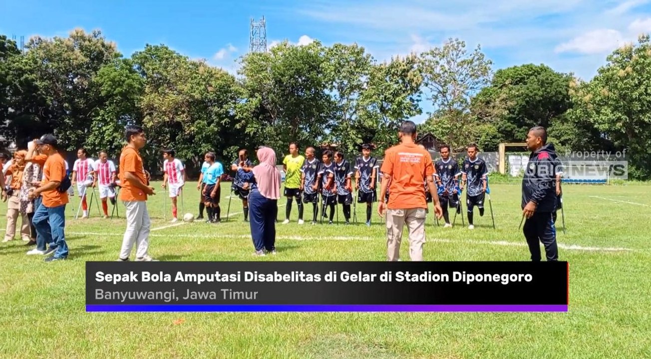 Rangkaian Hari Disabilitas Internasional 2025, Pemkab Banyuwangi Gelar Sepak Bola Amputasi Persawangi Lawan Persaid Jember