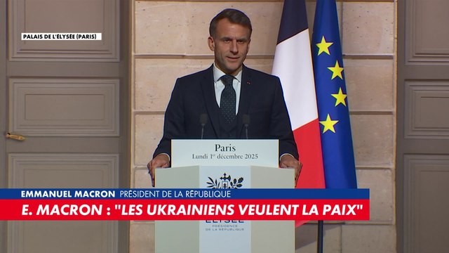 Emmanuel Macron : «La rencontre a permis de faire avancer la concertation entre tous les Européens, de coordonner nos vues avec les négociateurs et de rappeler l'importance la mobilisation de tous pour une paix juste et durable»