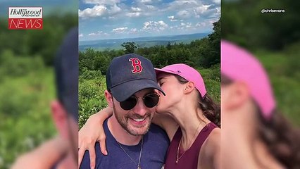 Chris Evans on "Enjoying Life" After 2 "Wonderful" Wedding Ceremonies with Alba Baptista | THR News Video