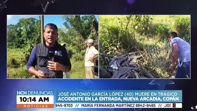 Hombre pierde la vida tras fuerte accidente de tránsito en Nueva Arcadia, Copán