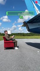 Human VS jet engine 🛩️