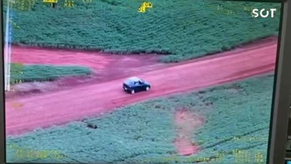 Palio recheado de cigarros é interceptado pelo Falcão 12 na área rural de Cascavel