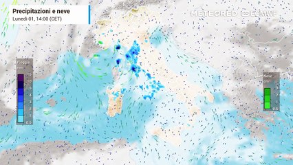 Piogge attese in Italia