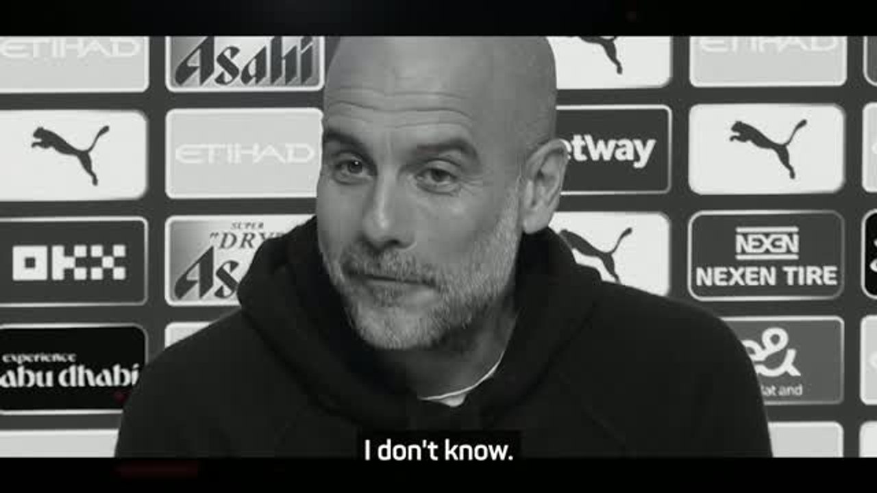 Guardiola's grumpy and blunt press conference