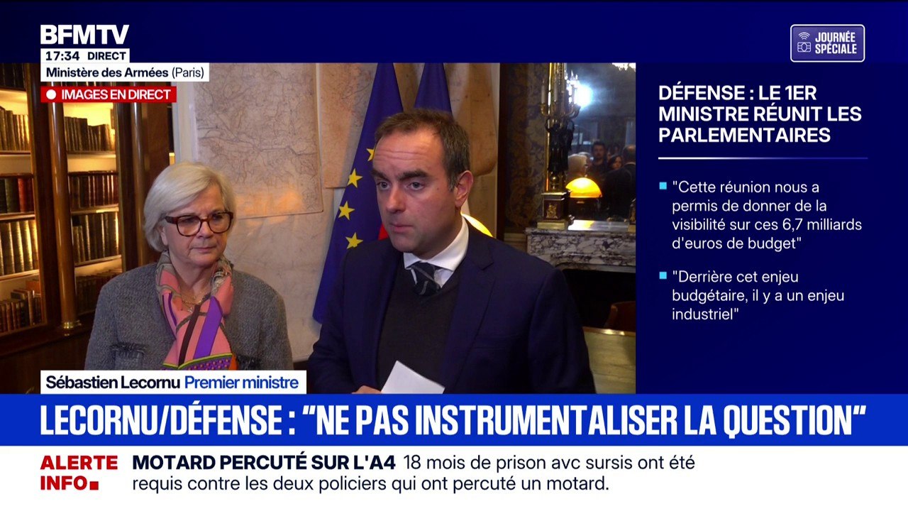 "L'augmentation des crédits militaires va s'imposer dans la campagne présidentielle", estime Sébastien Lecornu