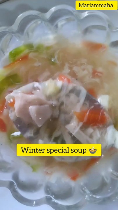 Is December ka phla soup 🍲 chicken and vegetables soup