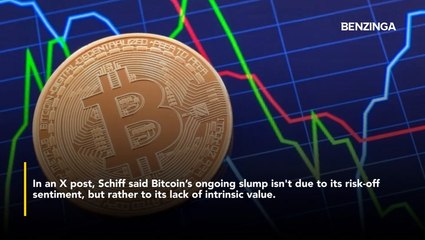 Peter Schiff Says Bitcoin Decline Comes Amid 'Rotation' From Fake To Real Assets- 'There's More Than Just Risk-Off At Play'