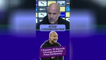 Guardiola's grumpy press conference