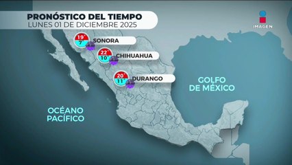 Pronóstico del Tiempo 1 de diciembre de 2025 | DPC con Paola Rojas
