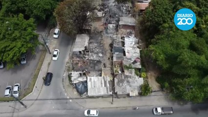 Veja destruição causada por incêndio criminoso que matou família no Recife