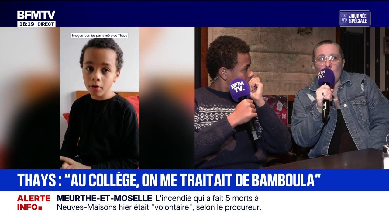 Élodie Pruvot, mère de Thays victime de racisme et harcèlement au collège raconte les propos des parents des enfants accusés de racisme envers son fils