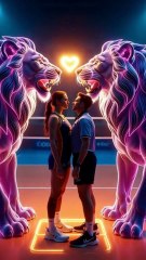 All Her Neon Animals SHIP their love #usashorts #love#messi #neymar #ronaldo #mbappe  #sportsplayer