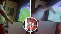 Aficionado de Chivas rompe televisión tras el penal fallido de Chicharito Hernández
