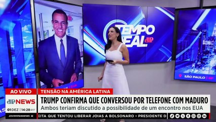 Donald Trump confirma ligação com Nicolás Maduro após tensão na Venezuela | TEMPO REAL