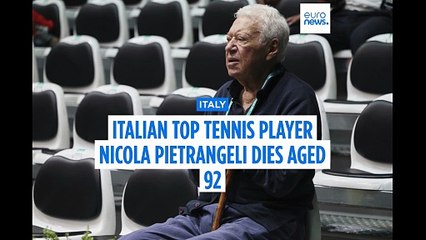 Italy's most accomplished tennis player Nicola Pietrangeli dies at 92
