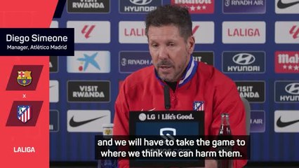 Atletico must find a way 'to harm' Barcelona - Simeone