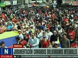 Revolucionarios se movilizan en Caracas para juramentar los Comandos Bolivarianos Integrales