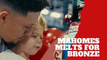 Patrick Mahomes melts seeing Bronze enjoy his birthday