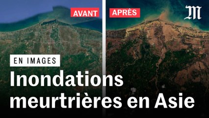 Inondations en Asie du Sud-Est : les images par satellite des dégâts