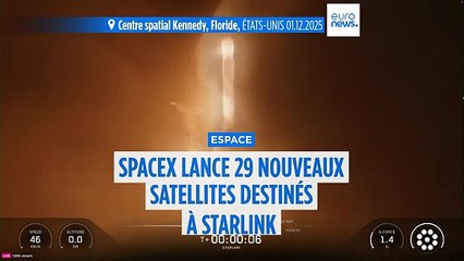 SpaceX lance 29 nouveaux satellites destinés à Starlink