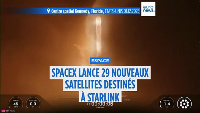 SpaceX lance 29 nouveaux satellites destinés à Starlink