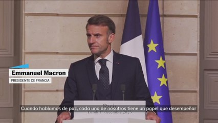 Macron: “solo Ucrania puede discutir sobre sus territorios, porque son los suyos”