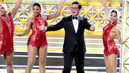 Stephen Colbert Makes a Splash With Musical Number, President Trump Jokes, & Sean Spicer Appearance | THR News