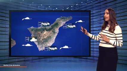 La previsión del tiempo en Canarias para el 2 de diciembre de 2025, en Atlántico Televisión.