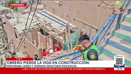Obrero perdió la vida tras ser sepultado por rocas en SMP.