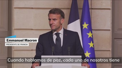 Macron: “solo Ucrania puede discutir sobre sus territorios, porque son los suyos”