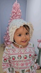 "Hi friends! 🎁 Today my Christmas tree shines brighter than ever 🌟. Every little light on my tree is a wish of hope, every ornament is a hug for you. Merry beginning of Christmas, with all my love for you!"