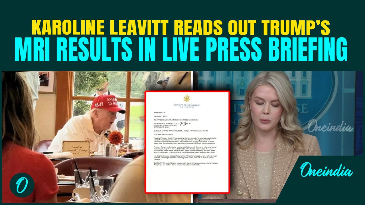 Trump NOT WELL? MRI Scan Results OUT! Karoline REVEALS Details After Mar-a-Lago Photo CONTROVERSY