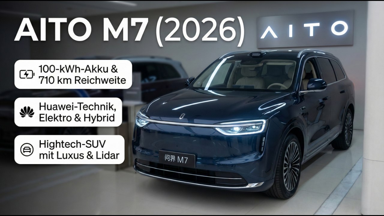 Der neue Aito M7 (2026): E‑SUV mit 309 PS & smarter Ausstattung