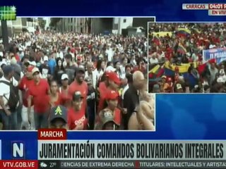 Pueblo venezolano desbordó las calles de Caracas en apoyo al presidente Maduro