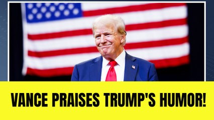 Trump praised for his ‘amazing comedic timing’