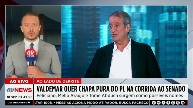 Valdemar quer chapa pura do PL na corrida ao Senado; veja nomes cotados