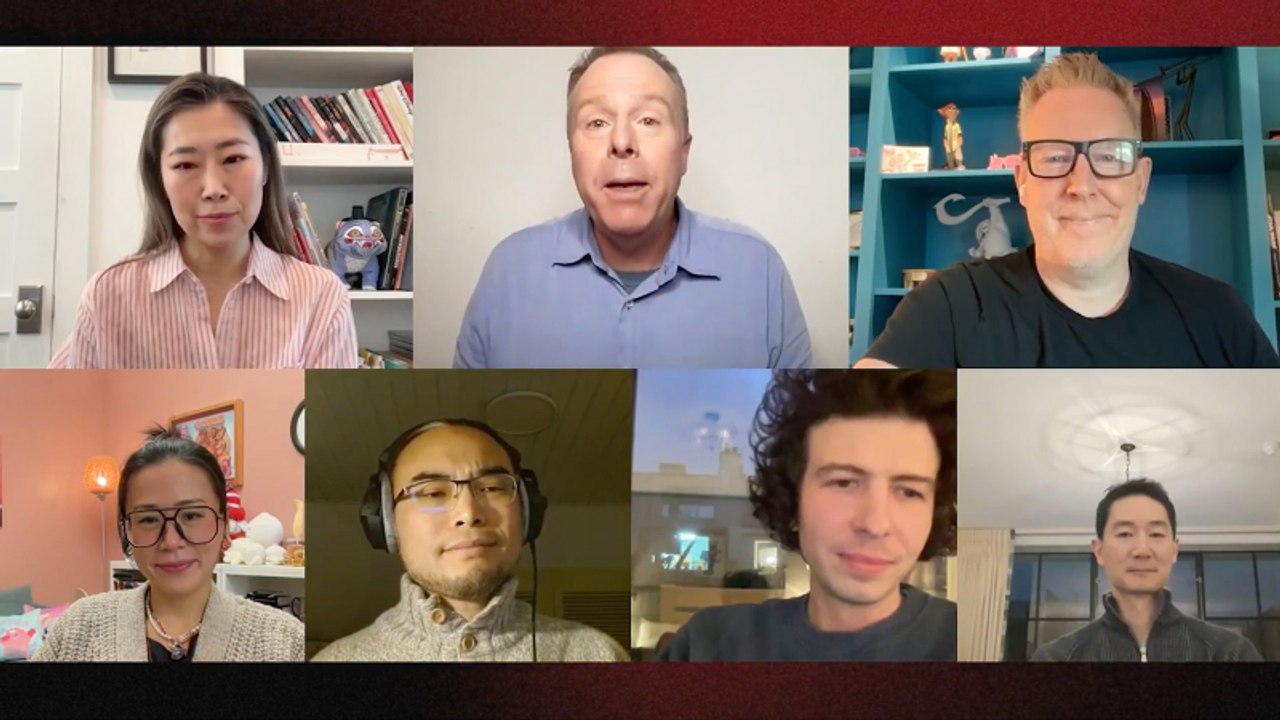 Alexander Woo, Domee Shi, Jared Bush, Liane-Cho Han, Maggie Kang and Ugo Bienvenu at the THR Animation Roundtable | THR Video
