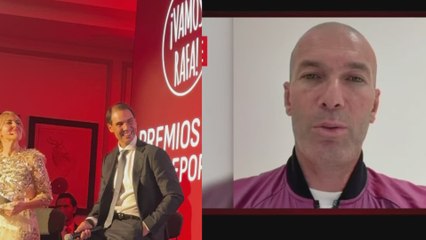 La reacción de Nadal al mensaje de Zidane, Aitana, Alcaraz, Gasol... | Premios As del Deporte 2025