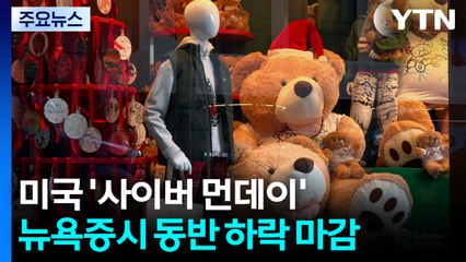 미국 '사이버 먼데이' 쇼핑 강세...미 제조업·증시는 동반 약세 / YTN