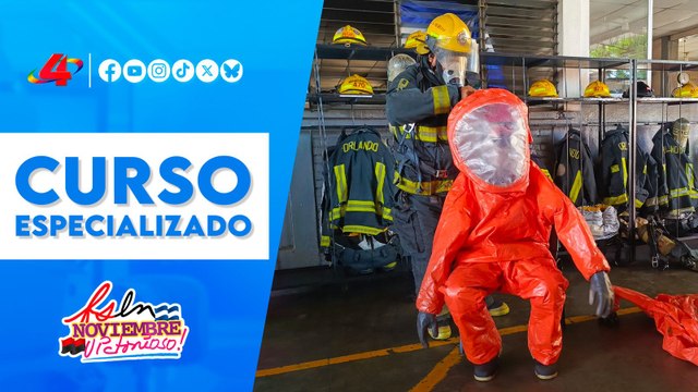Bomberos Unidos: concluyen curso especializado 🔥 en manejo de sustancias peligrosas 🇳🇮 ✅