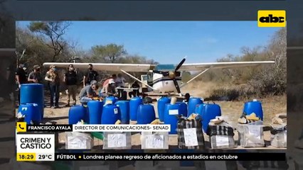 Incautan 425 kilos de cocaína en pista clandestina