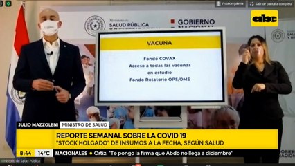 Mazzoleni pide "optimismo moderado" sobre las vacunas