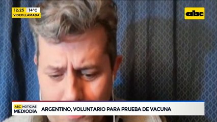 Voluntario recibió dosis de la vacuna de COVID-19