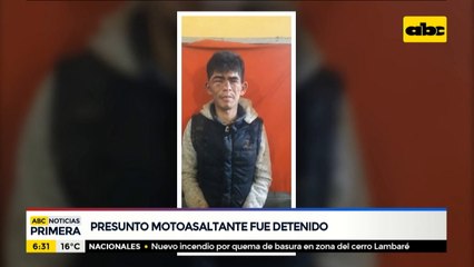 Presunto motoasaltante fue detenido en J. Augusto Saldívar