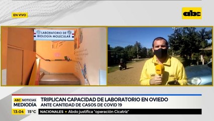 Triplican capacidad de Laboratorio en Coronel Oviedo