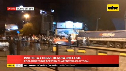 Tensión en CDE: Pobladores se manifiestan contra cuarentena casi total