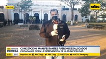 Concepción: Manifestantes fueron desalojados de Municipalidad