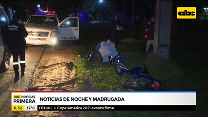 Motociclista chocó contra un camión en Villeta