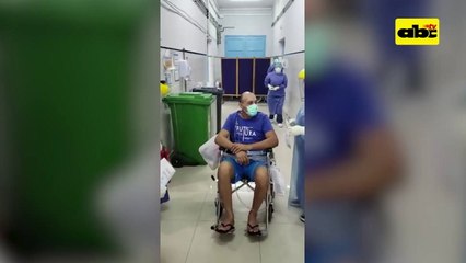 Emotiva salida de don Benito de la sala de Terapia Intensiva en Ineram
