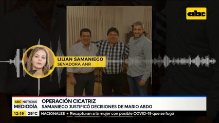 Lilian Samaniego justificó la Operación Cicatriz